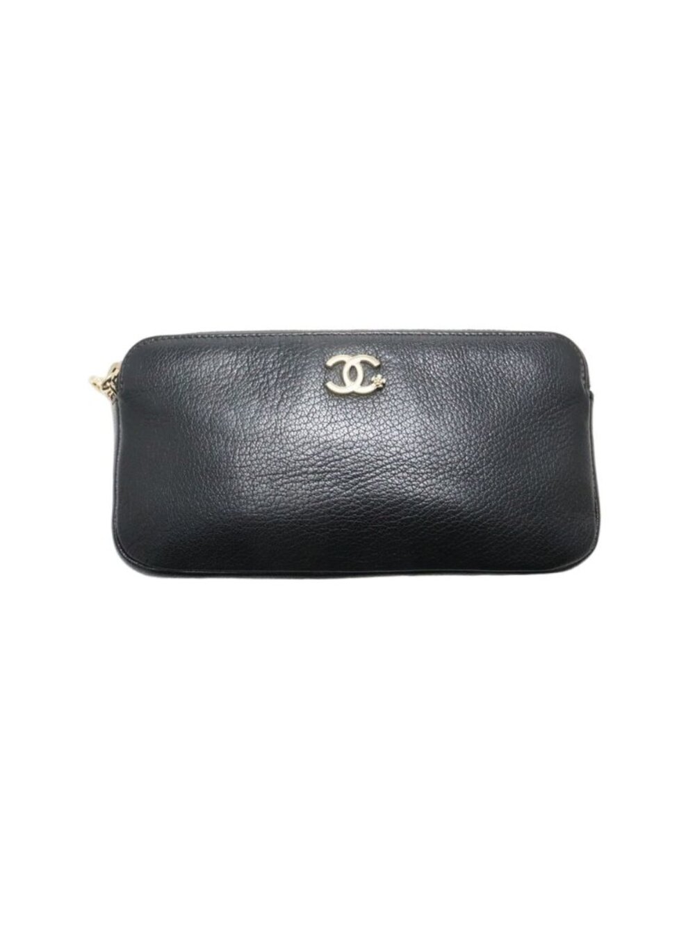 Chanel Lucky Flower GD Leather Zip Around Wallet